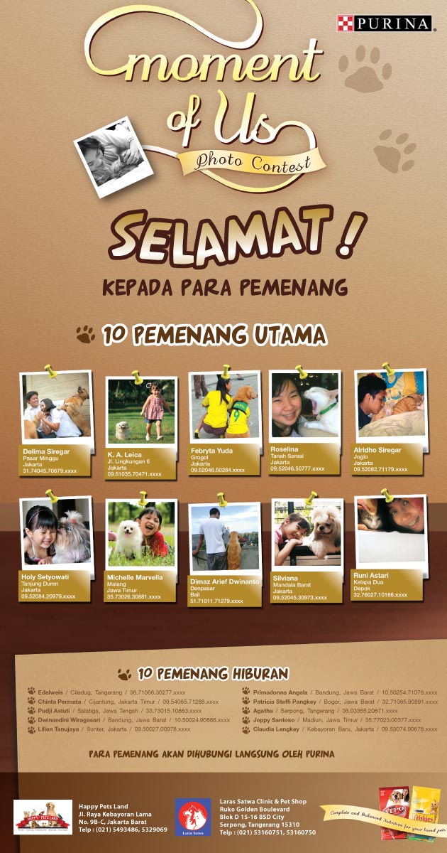 Pemenang PURINA Photo Contest 2010