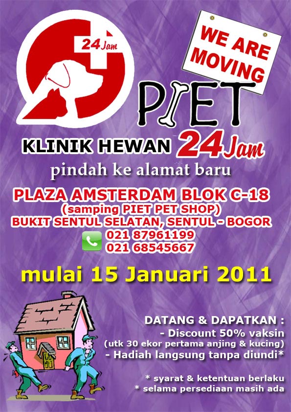 Piet Klinik Pindah  Alamat Baru