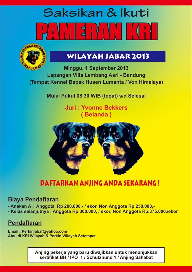 Pameran Rottweiler KRI Jabar 2013