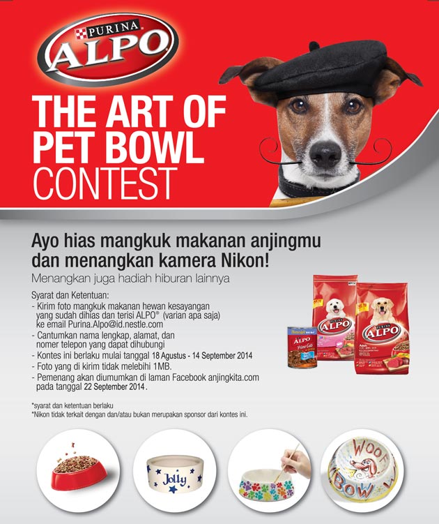 Hias Mangkuk Makan Anjing, GRATIS Kamera Dari ALPO