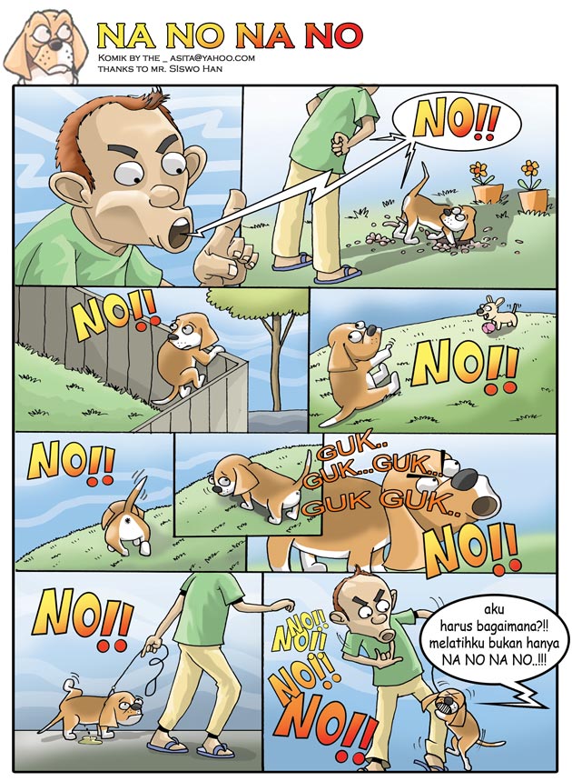 Melatih Anjing Na No Na No