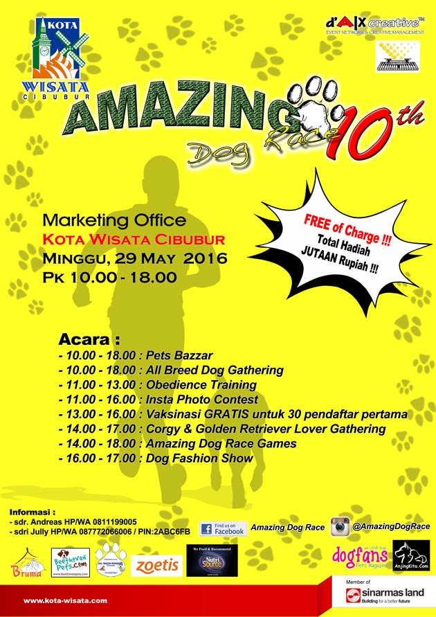 Amazing Dog Race 10 @Kota Wisata Cibubur